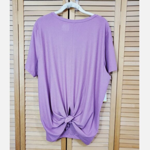 Old Navy Tops - Old Navy Active Pink Go-Dry Tie-Back Short Sleeve Top XXL
